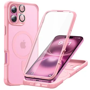 iPhone-16-Armor-Tough-Case-Magsafe-clear-pink